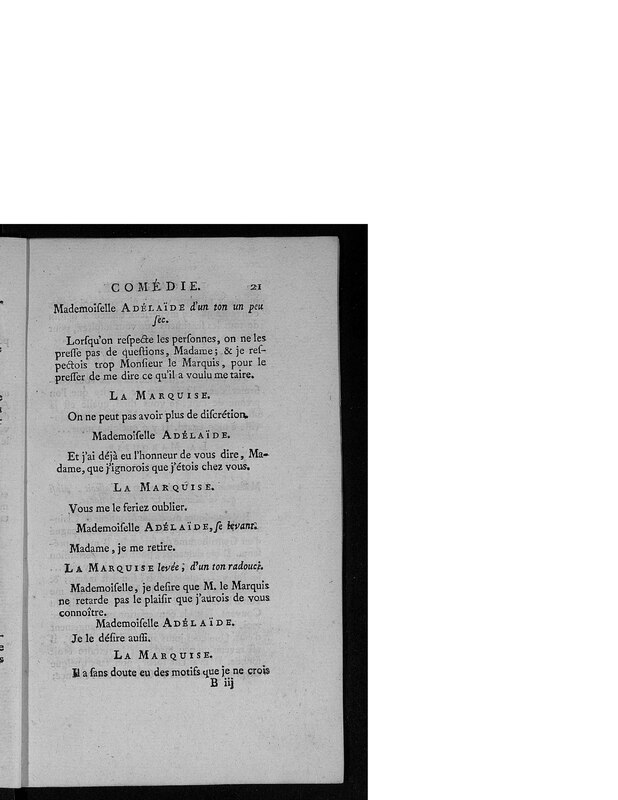 Gageure imprévue (La), comédie en prose et en un acte Gageure imprévue (La), comédie en prose et en un acte