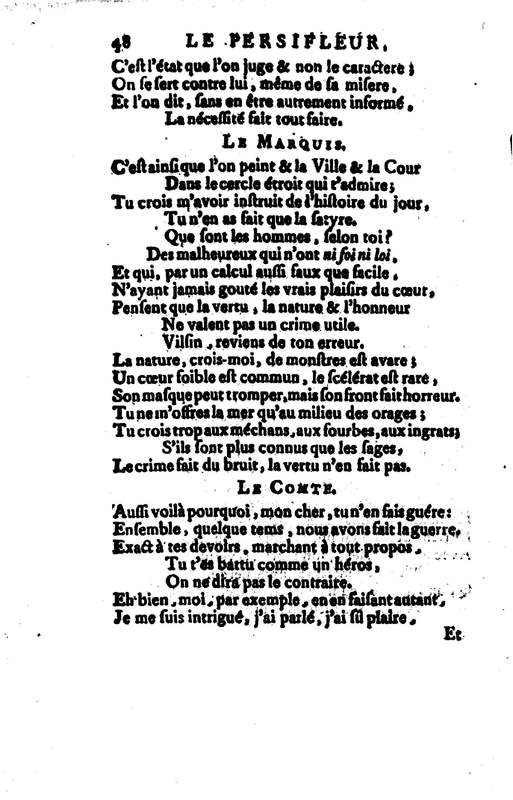 Persifleur (Le), comédie en trois actes et en vers… par M. de Sauvigny