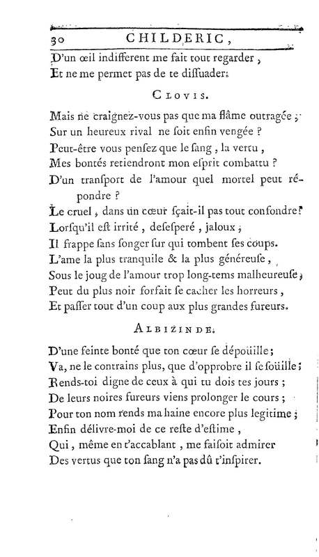 Childéric, tragédie… Childéric, tragédie…