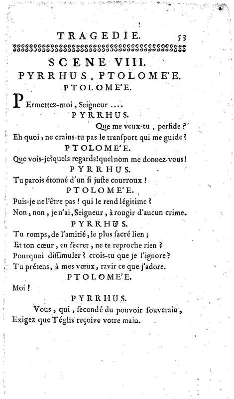 Téglis, tragédie représentée pour la première fois par les Comédiens ordinaires du Roi, le 19 septembre 1735 Téglis, tragédie représentée pour la première fois par les Comédiens ordinaires du Roi, le 19 septembre 1735
