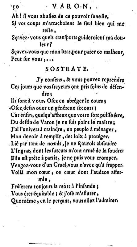 Varon, tragédie. Par M. le vicomte de Graves, capitaine au régiment de C… Varon, tragédie. Par M. le vicomte de Graves, capitaine au régiment de C…