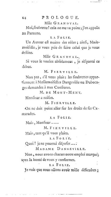 Acteurs déplacés ou l'Amant comedien (Les). Comedie en un acte. Avec un prologue & un divertissement. Représentée pour la premiere fois par les Comédiens ordinaires du Roi, le 14 octobre 1735…