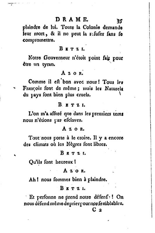 Esclavage des noirs, ou l'Heureux Naufrage (L'), drame en trois actes, en prose