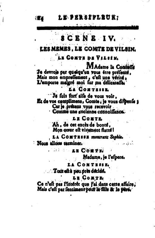 Persifleur (Le), comédie en trois actes et en vers… par M. de Sauvigny