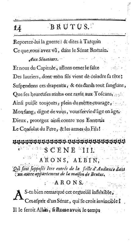 Brutus de M. de Voltaire (Le), avec un Discours sur la tragédie Brutus de M. de Voltaire (Le), avec un Discours sur la tragédie