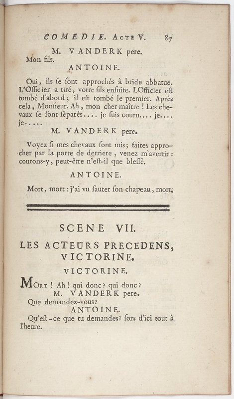 Philosophe sans le savoir (Le), comédie en prose et en cinq actes… par M. Sedaine. [Paris, les Comédiens français, 2 novembre 1765]