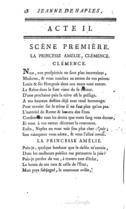Jeanne de Naples, Tragédie en cinq actes et en vers Jeanne de Naples, Tragédie en cinq actes et en vers