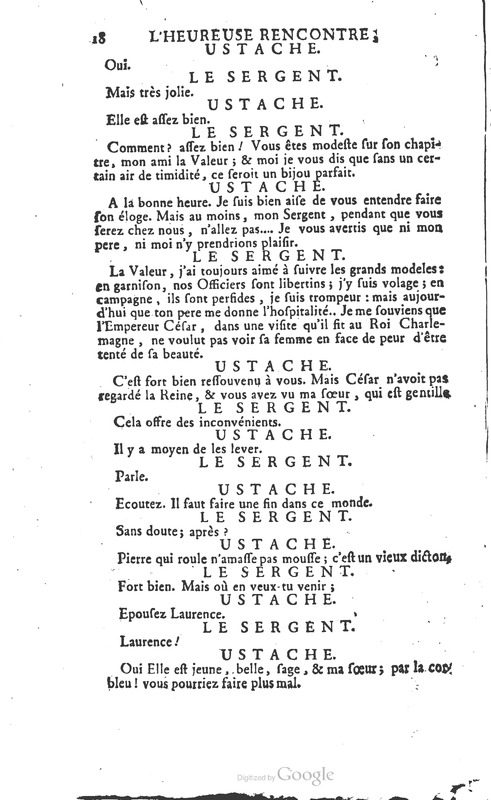 Heureuse rencontre (L’), en un acte et en prose