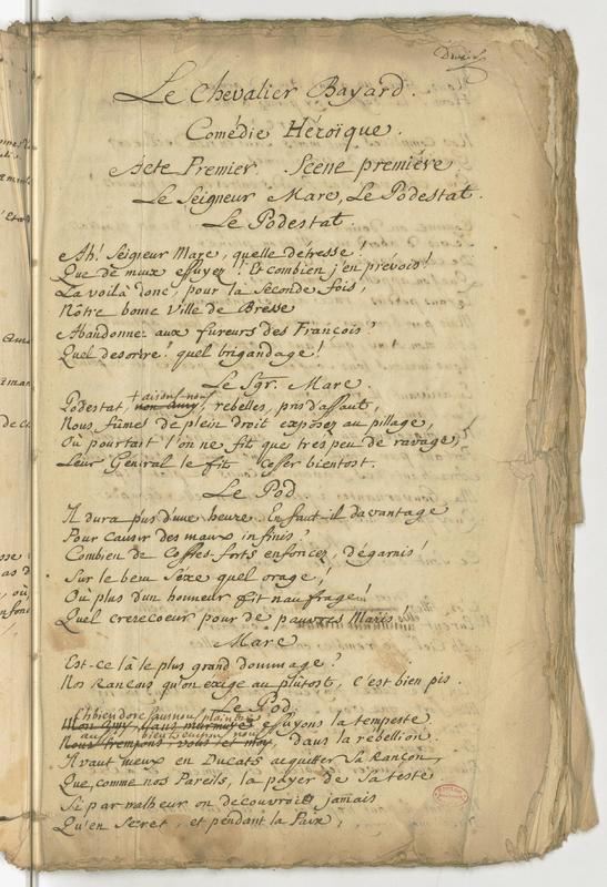 Chevalier Bayard (Le), comédie héroïque en cinq actes et en vers libres Chevalier Bayard (Le), comédie héroïque en cinq actes et en vers libres