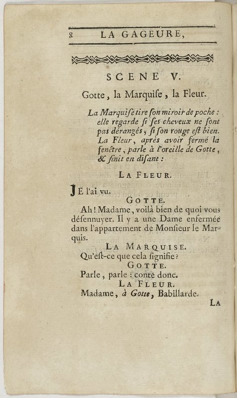 Gageure imprévue (La), comédie en prose et en un acte… par M. Sedaine. [Paris, les Comédiens français, 27 mai 1768]