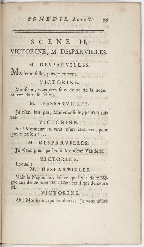 Philosophe sans le savoir (Le), comédie en prose et en cinq actes… par M. Sedaine. [Paris, les Comédiens français, 2 novembre 1765]