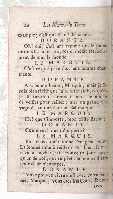 Mœurs du tems (Les), comédie en un acte Mœurs du tems (Les), comédie en un acte
