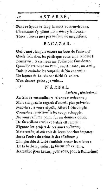 Astarbé, tragédie, par M. Colardeau. Représentée pour la première fois par les Comédiens françois ordinaires du Roi, le 27 février 1758 Astarbé, tragédie, par M. Colardeau. Représentée pour la première fois par les Comédiens françois ordinaires du Roi, le 27 février 1758