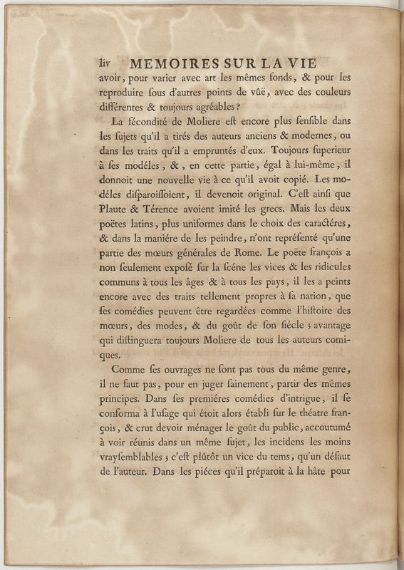 Mémoires sur la vie et les œuvres de Molière (Les) Mémoires sur la vie et les œuvres de Molière (Les)