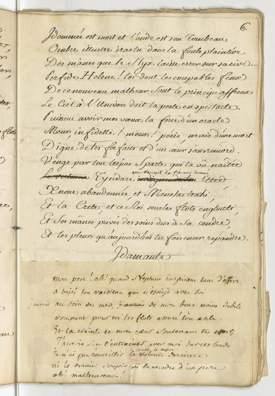 Idoménée, tragédie en cinq actes et en vers