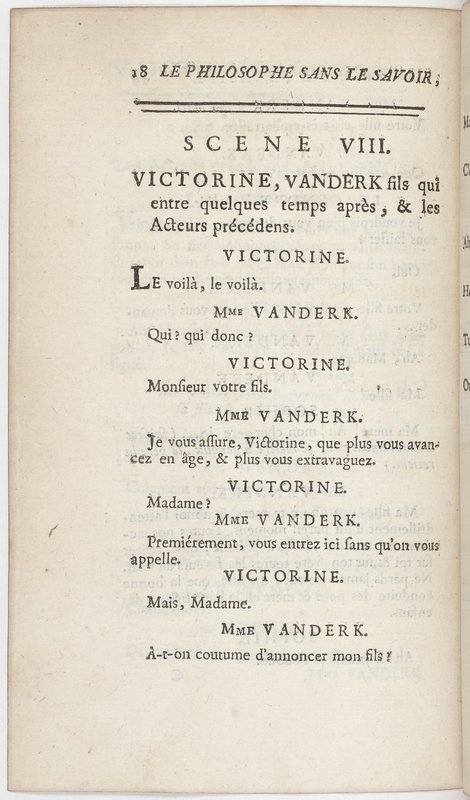Philosophe sans le savoir (Le), comédie en prose et en cinq actes… par M. Sedaine. [Paris, les Comédiens français, 2 novembre 1765]