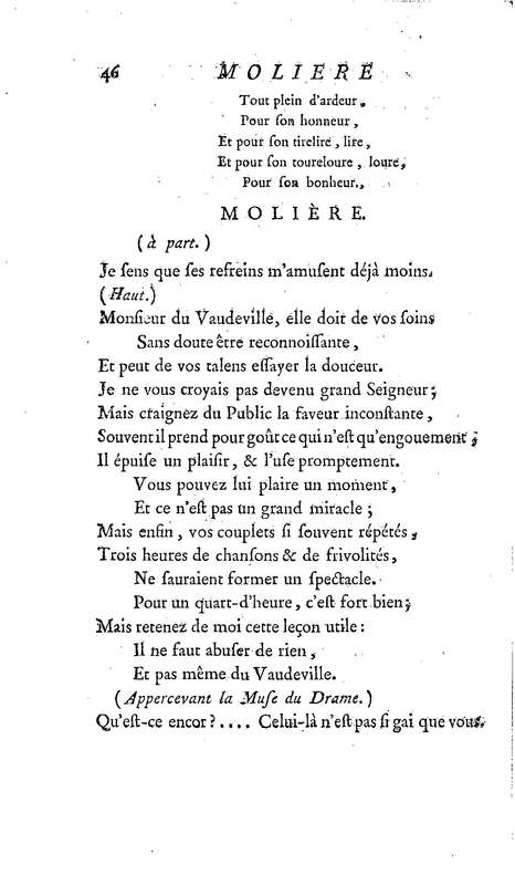 Molière à la nouvelle salle, ou les Audiences de Thalie, comédie en un acte et en vers libres Molière à la nouvelle salle, ou les Audiences de Thalie, comédie en un acte et en vers libres