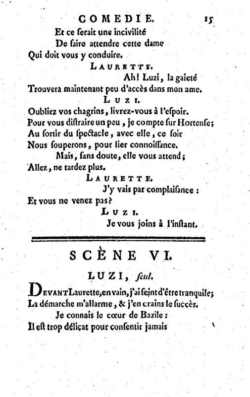 Laurette, comédie en trois actes et en vers, tirée des Contes de M. Marmontel Laurette, comédie en trois actes et en vers, tirée des Contes de M. Marmontel