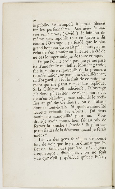 Eugénie, drame en cinq actes en prose, enrichi de figures en taille-douce ; avec un Essai sur le drame sérieux Eugénie, drame en cinq actes en prose, enrichi de figures en taille-douce ; avec un Essai sur le drame sérieux