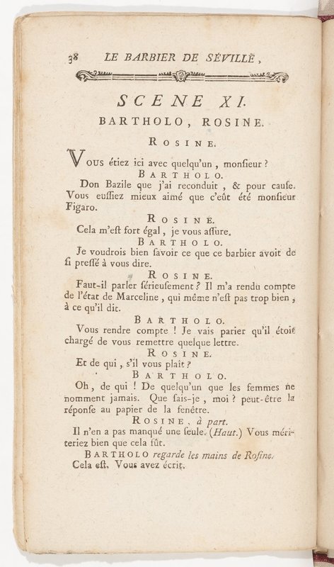 Barbier de Séville, ou la Précaution inutile (Le), comédie en quatre actes, par M. de Beaumarchais, représentée sur le théâtre de la Comédie Française le 23 février 1775 (avec une Lettre modérée sur la chute et la critique du Barbier de Séville) Barbier de Séville, ou la Précaution inutile (Le), comédie en quatre actes, par M. de Beaumarchais, représentée sur le théâtre de la Comédie Française le 23 février 1775 (avec une Lettre modérée sur la chute et la critique du Barbier de Séville)