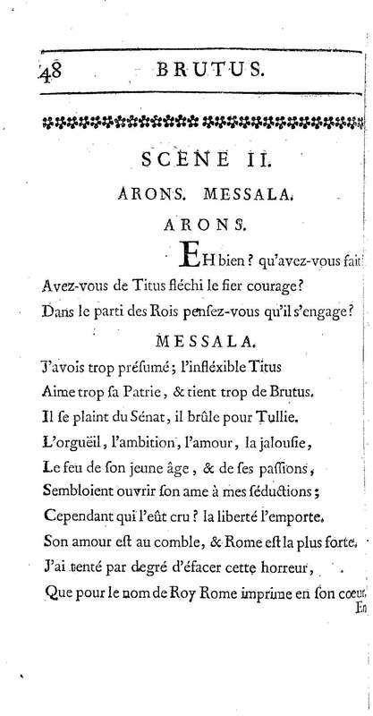 Brutus de M. de Voltaire (Le), avec un Discours sur la tragédie Brutus de M. de Voltaire (Le), avec un Discours sur la tragédie