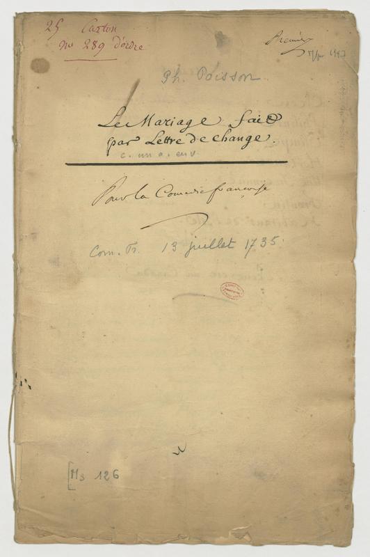 Mariage fait par lettre de change (Le), comédie en un acte et en vers Mariage fait par lettre de change (Le), comédie en un acte et en vers