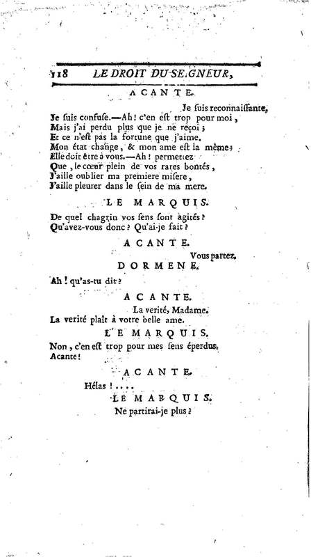 Droit du Seigneur (Le),comédie en vers par M. de Voltaire. Représentée pour la première fois, sous le titre de L'Écueil du sage, par les Comédiens françois ordinaires du Roi, le 18 janvier 1762, Droit du Seigneur (Le),comédie en vers par M. de Voltaire. Représentée pour la première fois, sous le titre de L'Écueil du sage, par les Comédiens françois ordinaires du Roi, le 18 janvier 1762,