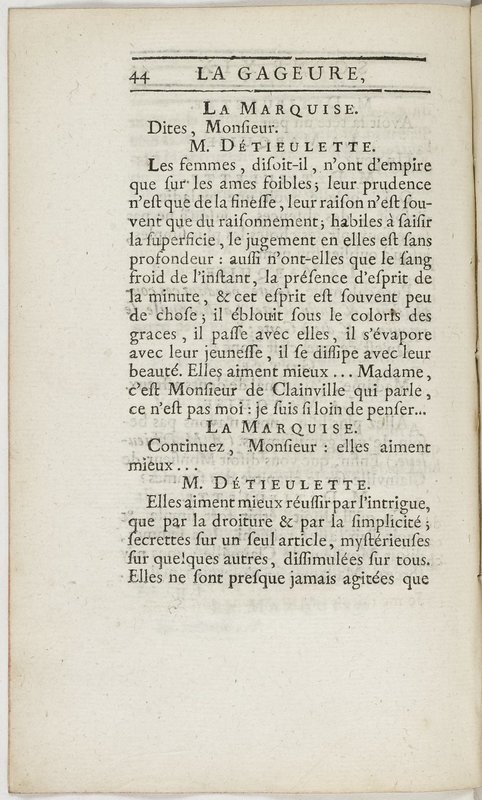 Gageure imprévue (La), comédie en prose et en un acte… par M. Sedaine. [Paris, les Comédiens français, 27 mai 1768]