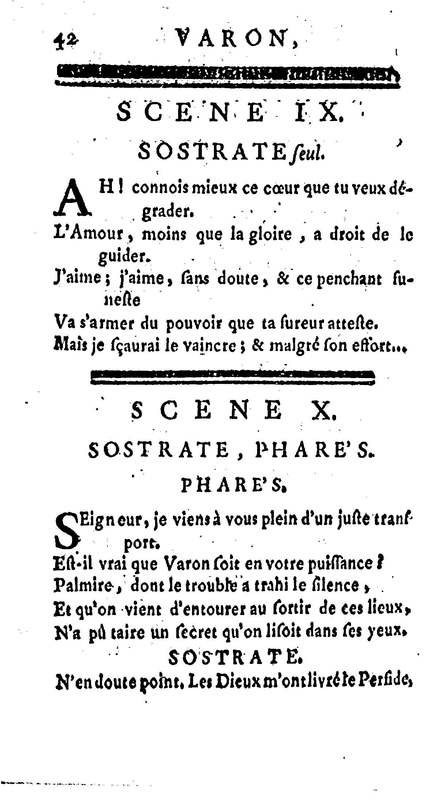 Varon, tragédie. Par M. le vicomte de Graves, capitaine au régiment de C… Varon, tragédie. Par M. le vicomte de Graves, capitaine au régiment de C…