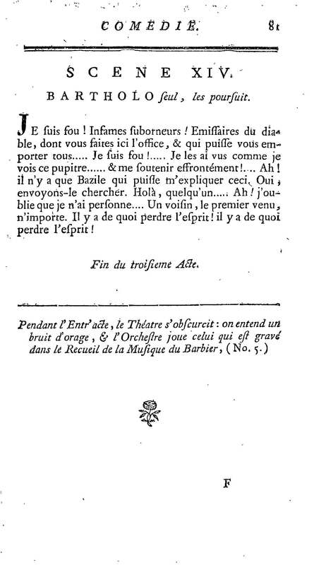 Barbier de Séville, ou la Précaution inutile (Le ), comédie en quatre actes, par M. de Beaumarchais, représentée sur le théâtre de la Comédie Française le 23 février 1775 (avec une Lettre modérée sur la chute et la critique du Barbier de Séville) Barbier de Séville, ou la Précaution inutile (Le ), comédie en quatre actes, par M. de Beaumarchais, représentée sur le théâtre de la Comédie Française le 23 février 1775 (avec une Lettre modérée sur la chute et la critique du Barbier de Séville)