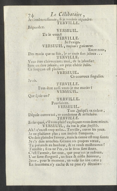 Célibataire (Le), comédie en cinq actes et en vers