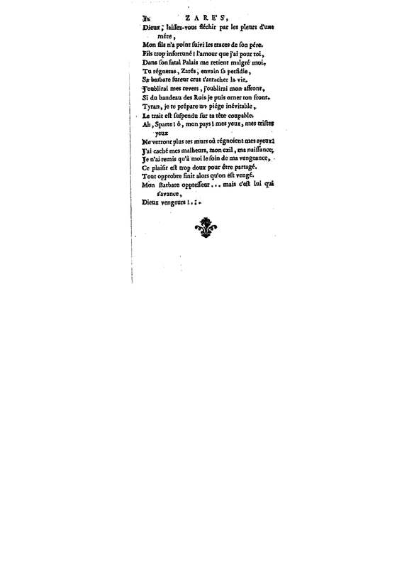 Zarès, tragédie, par M. Palissot de Montenoy, représentée pour la première fois par les Comédiens français, le 3 juin 1751