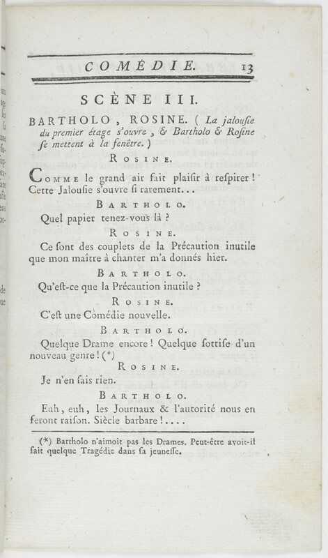 Barbier de Séville, ou La précaution inutile (Le), comédie en quatre actes