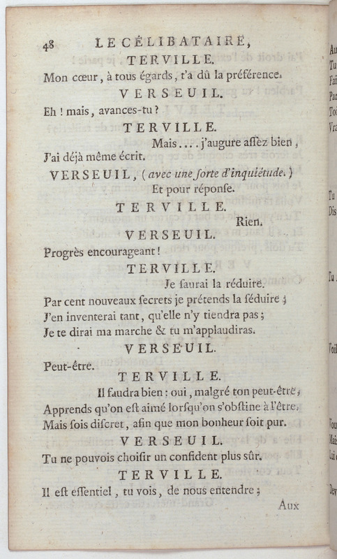 Célibataire (Le), comédie en cinq actes et en vers, représentée pour la première fois par les Comédiens françois, le 20 septembre 1775