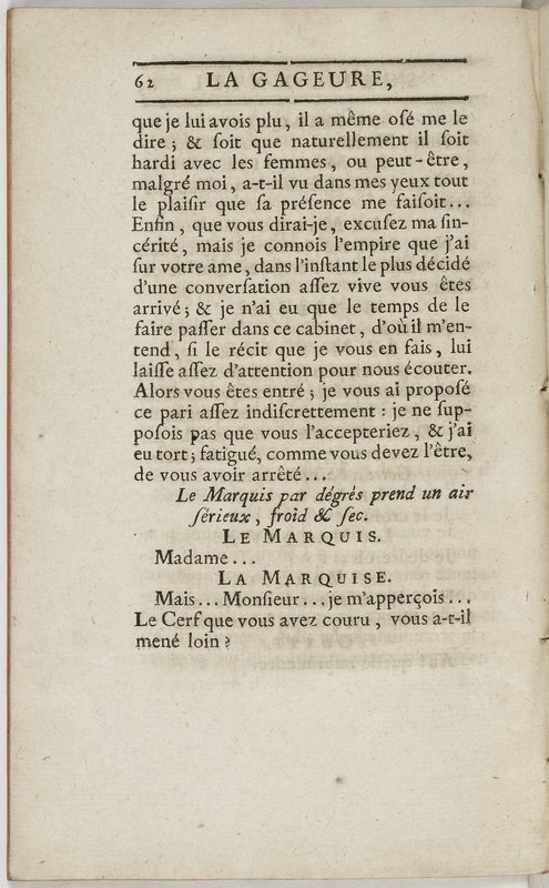 Gageure imprévue (La), comédie en prose et en un acte… par M. Sedaine. [Paris, les Comédiens français, 27 mai 1768]