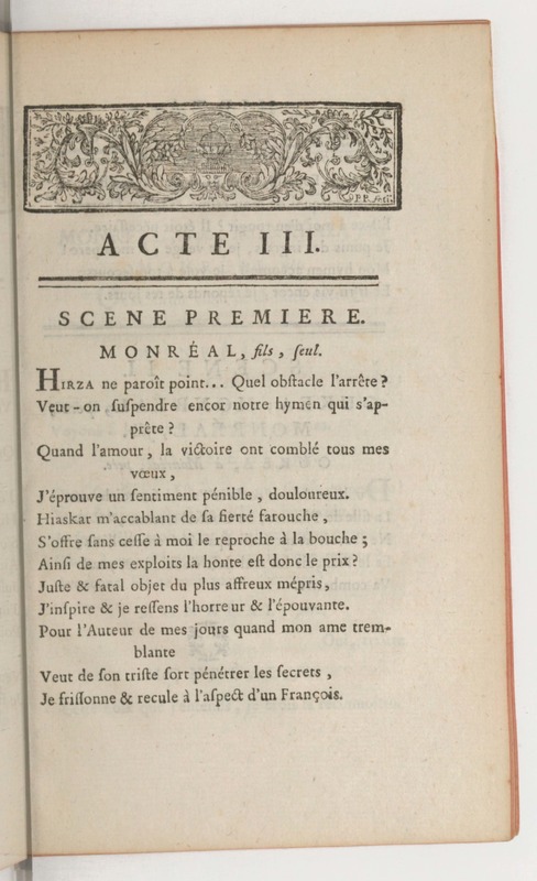 Hirza, tragédie, par M. de Sauvigny… (Comédiens ordinaires du Roi, 27 mai 1767) Hirza, tragédie, par M. de Sauvigny… (Comédiens ordinaires du Roi, 27 mai 1767)