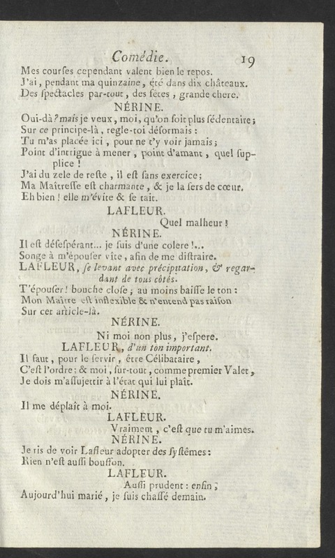 Célibataire (Le), comédie en cinq actes et en vers