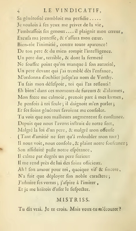 Vindicatif (Le), drame en cinq actes, et en vers libres Vindicatif (Le), drame en cinq actes, et en vers libres