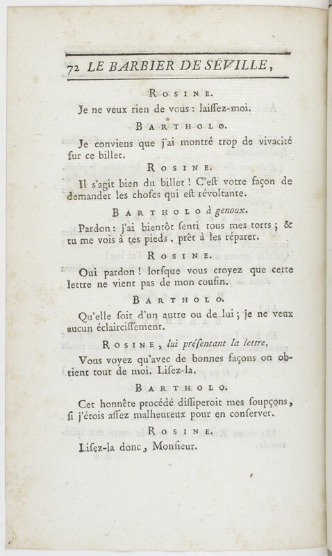 Barbier de Séville, ou La précaution inutile (Le), comédie en quatre actes