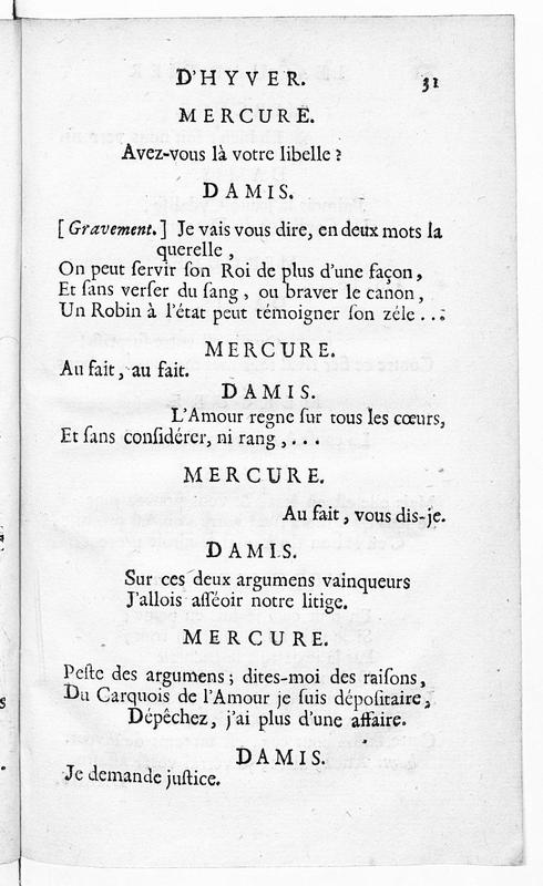 Quartier d'hyver (Le), comédie en un acte et en vers, représentée pour la première fois par les Comédiens françois ordinaires du Roi, le 4 décembre 1744 Quartier d'hyver (Le), comédie en un acte et en vers, représentée pour la première fois par les Comédiens françois ordinaires du Roi, le 4 décembre 1744