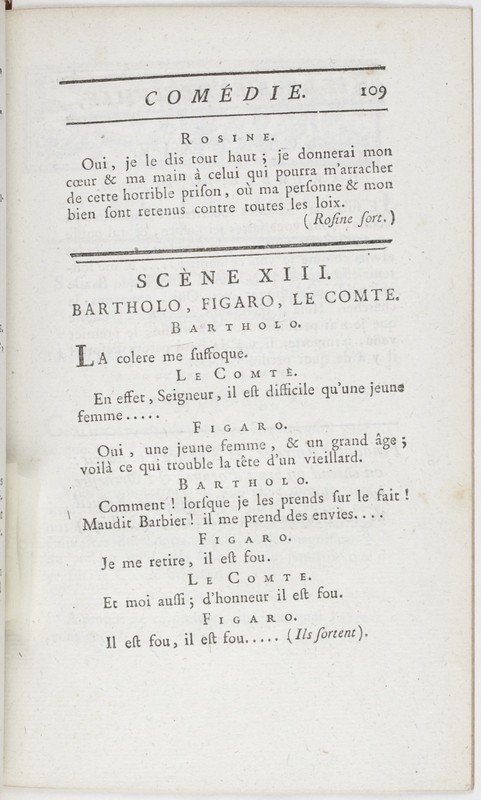 Barbier de Séville, ou la Précaution inutile (Le), comédie en quatre actes ; par M. de Beaumarchais ; représentée & tombée sur le théâtre de la Comédie Françoise aux Tuileries, le 23 de février 1775 Barbier de Séville, ou la Précaution inutile (Le), comédie en quatre actes ; par M. de Beaumarchais ; représentée & tombée sur le théâtre de la Comédie Françoise aux Tuileries, le 23 de février 1775
