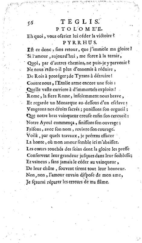 Téglis, tragédie représentée pour la première fois par les Comédiens ordinaires du Roi, le 19 septembre 1735 Téglis, tragédie représentée pour la première fois par les Comédiens ordinaires du Roi, le 19 septembre 1735