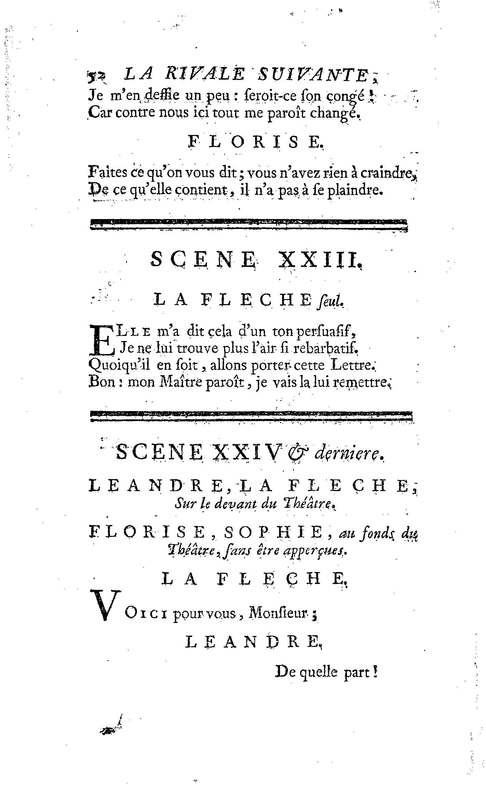 Rivale suivante (La), comédie en un acte en vers, précédée d'un prologue, par M. Rousseau