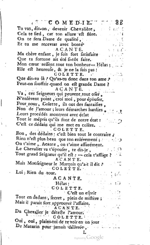 Droit du seigneur (Le), Comédie en cinq actes
