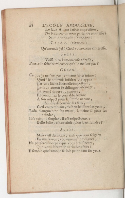 École amoureuse (L'), comédie en un acte, en vers, représentée pour la première fois par les Comédiens ordinaires du Roi, le 11 septembre 1747 École amoureuse (L'), comédie en un acte, en vers, représentée pour la première fois par les Comédiens ordinaires du Roi, le 11 septembre 1747