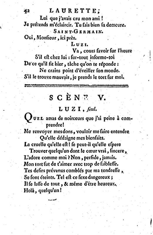 Laurette, comédie en trois actes et en vers, tirée des Contes de M. Marmontel Laurette, comédie en trois actes et en vers, tirée des Contes de M. Marmontel