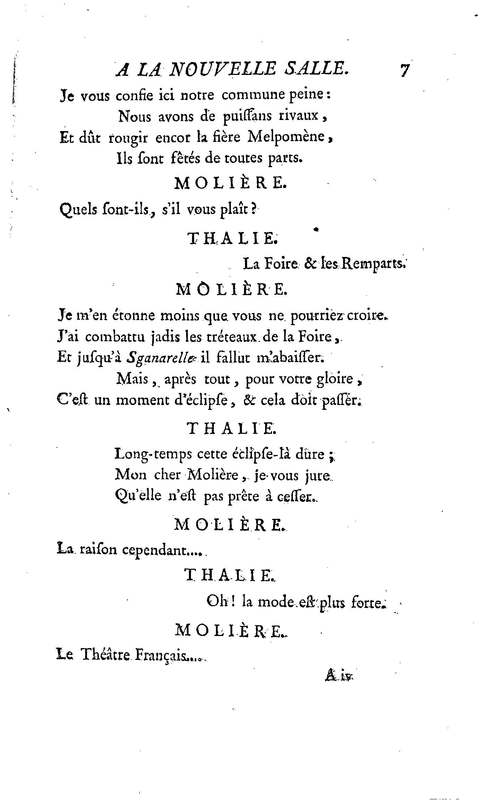 Molière à la nouvelle salle, ou les Audiences de Thalie, comédie en un acte et en vers libres Molière à la nouvelle salle, ou les Audiences de Thalie, comédie en un acte et en vers libres