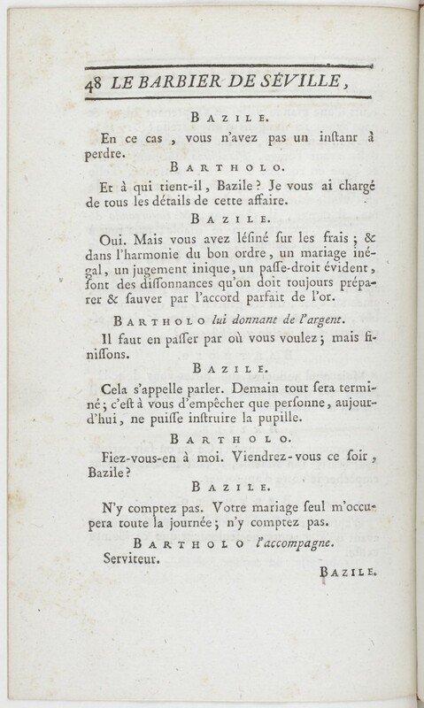 Barbier de Séville, ou La précaution inutile (Le), comédie en quatre actes