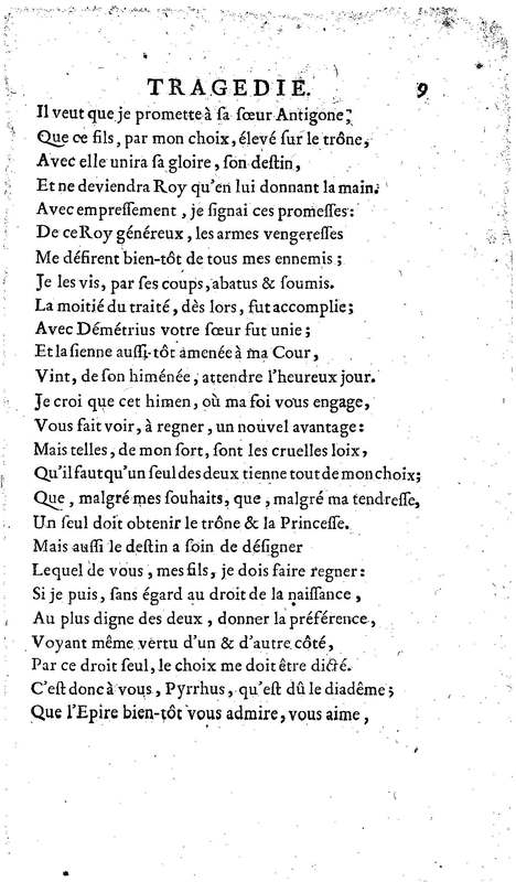 Téglis, tragédie représentée pour la première fois par les Comédiens ordinaires du Roi, le 19 septembre 1735