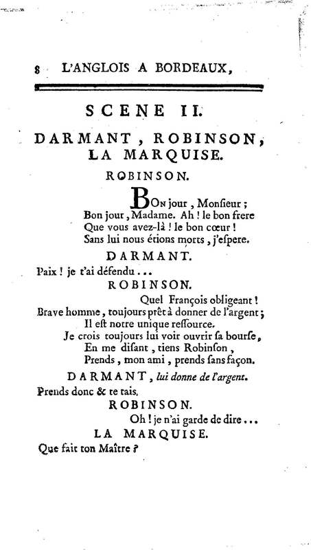 Anglais à Bordeaux (L'), comédie en un acte et en vers libres, par M. Favart… [Par les Comédiens françois ordinaires du Roi, 14 mars 1763]